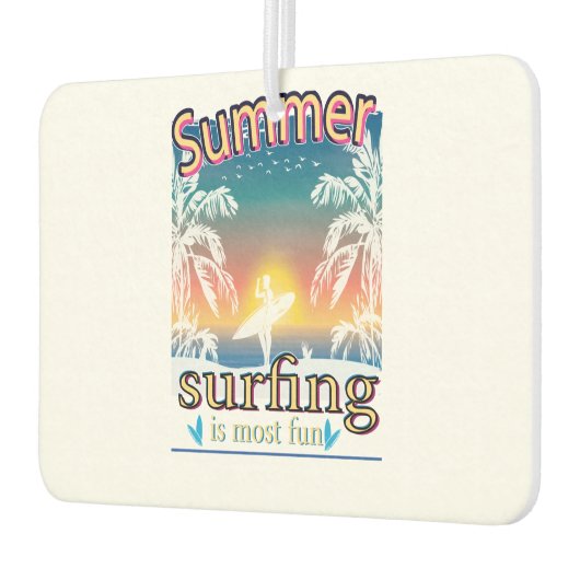 Sommer - Surfen macht Spaß Autolufterfrischer (Links)