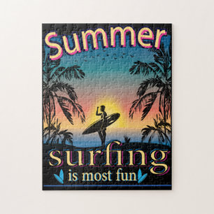 Sommer - Surfen macht Spaß beim Jigsaw Puzzle