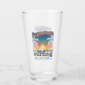 Sommer - Surfen macht Spaß Glas (Rückseite)