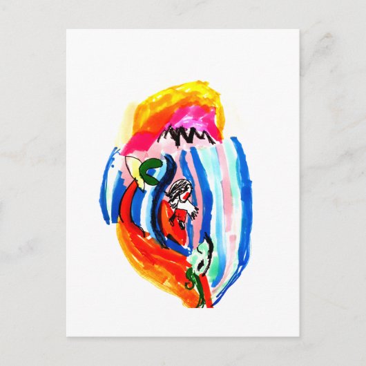 Sommer surfen postkarte (Vorderseite)