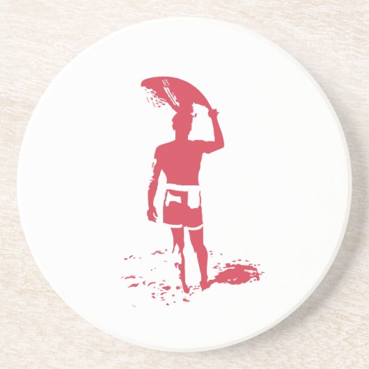 Sommer-Surfer Getränkeuntersetzer (Vorne)