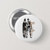 Sommer-Surfer in Schwarz mit Surfboard D Me Button (Vorne & Hinten)