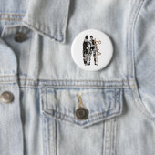 Sommer-Surfer in Schwarz mit Surfboard D Me Button (Beispiel)