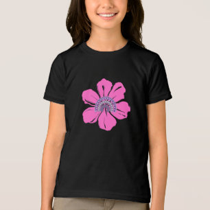 Sommer süß rosa Blume Tri-Blend Shirt