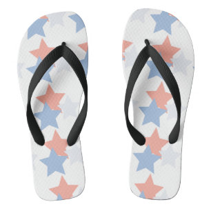 Sommer Süße Koralle Patriotisch 4. Juli Badesandalen