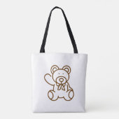 Sommer Süßer Bär Teddy Tasche (Rückseite)