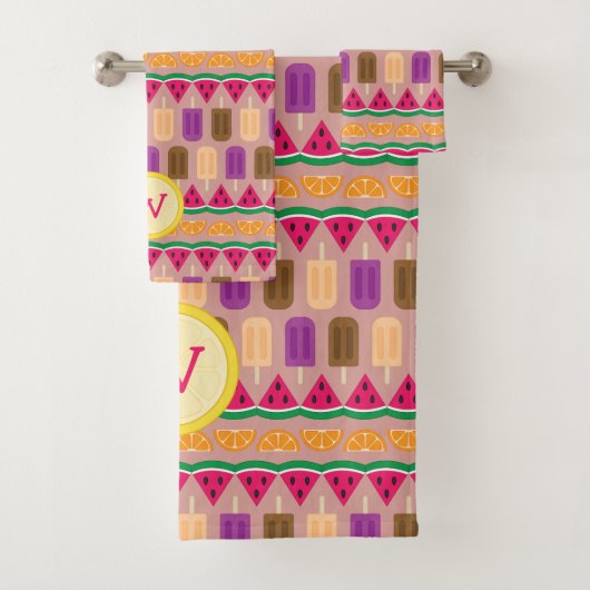 Sommer-Süßigkeiten Handtuch-Set Badhandtuch Set (Insitu)