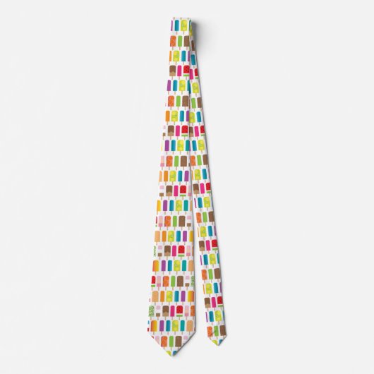 Sommer-SüßigkeitenPopsicles und Eiscreme-Stangen Krawatte (Vorderseite)