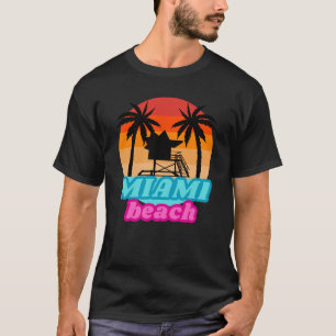 Sommer T-Shirt - Miami Strand - Turm