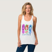 SOMMER-T-SHIRT, SOMMERZEIT, Strand bitte Tank Top (Vorderseite Vollansicht)