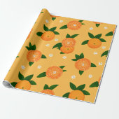 Sommer-Tangerinen Geschenkpapier (Ungerollt)