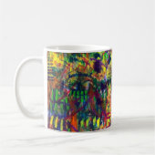 "Sommer-Tanz-" Acrylmalerei-Kaffee-Tasse Kaffeetasse (Links)
