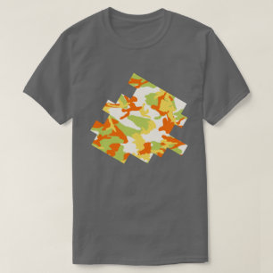 Sommer-Tarnmuster Digitale Skizze T-Shirt