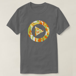Sommer-Tarnmuster Drück Play T-Shirt