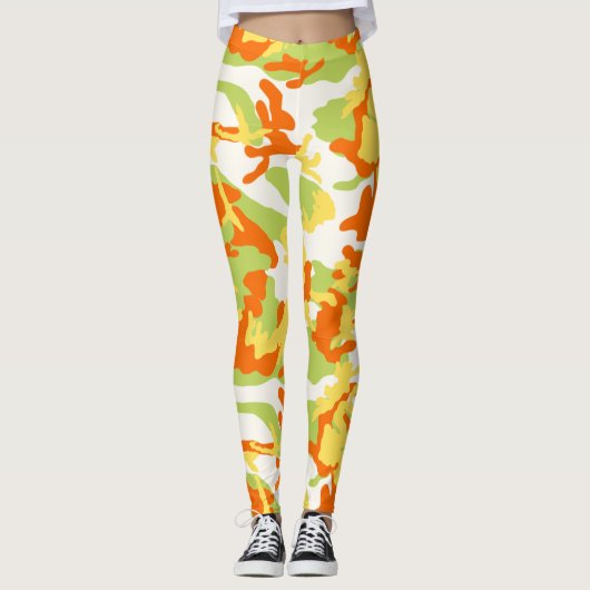 Sommer-Tarnmuster Leggings (Vorderseite)