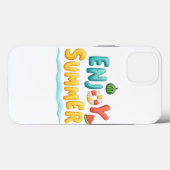 Sommer-Text-Illustration genießen Case-Mate iPhone Hülle (Rückseite (Horizontal))