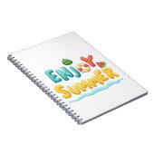 Sommer-Text-Illustration genießen Notizblock (Rechte Seite)