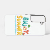 Sommer-Text-Illustration genießen Samsung Galaxy Hülle (Rückseite (Horizontal))