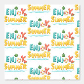 Sommer-Text-Illustration genießen Tapete (Vorderseite)