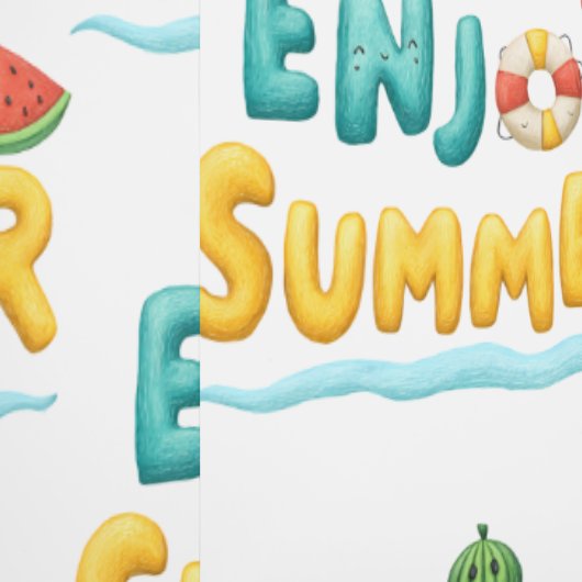 Sommer-Text-Illustration genießen Tapete (Naht)