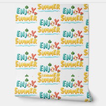 Sommer-Text-Illustration genießen