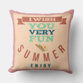 Sommer-Throw-Kissen genießen Kissen