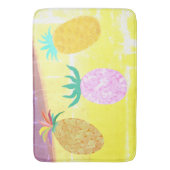Sommer-Tiki-Ananas-Luau Badematte (Vorderseite Vertikal)