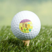 Sommer-Tiki-Ananas-Luau Golfball (Insitu T-Shirt)