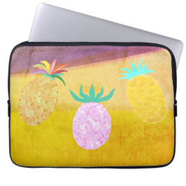 Sommer-Tiki-Ananas-Luau Laptopschutzhülle