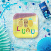 Sommer-Tiki-Ananas-Luau Pappteller (Party)