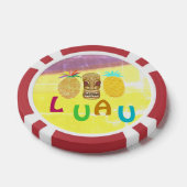 Sommer-Tiki-Ananas-Luau Pokerchips (Einzeln)