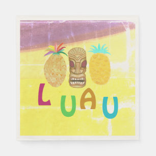 Sommer-Tiki-Ananas-Luau Serviette
