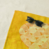 Sommer-Tiki-Ananas-Luau Strandtuch (Beispiel)