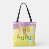 Sommer-Tiki-Ananas-Luau Tasche (Rückseite)