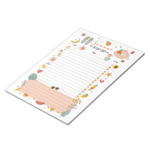 Sommer-To-Do-Liste Notizblock Bucket List
