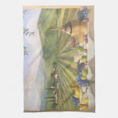 Sommer Toskanischer Weinberg Weingebiet Italien Gr Geschirrtuch (Vertikal)