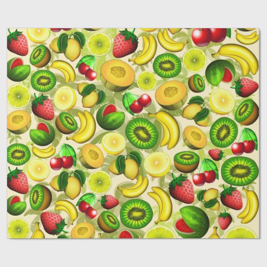 Sommer trägt saftiges PatterWrapping Papier Geschenkpapier (Flach)