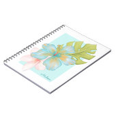Sommer Tropenflora mit Namen Notizblock (Linke Seite)