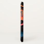 Sommer tropisch rosa Orangenpalmen Sonnenuntergang Case-Mate iPhone Hülle (Hinten/Rechts)