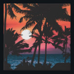 Sommer tropisch rosa Orangenpalmen Sonnenuntergang Künstlicher Leinwanddruck<br><div class="desc">Dieses tropische und coole Design ist perfekt für die heißen Sommermonate. Das Hotel verfügt über einen künstlerischen und modernen Neon-Rosa-, Orange- und lila Neonuntergang mit schwarzen Palmen-Silhouetten und strahlender Sonne. Es ist schön, wunderschön und malerisch! ***WICHTIGE HINWEIS FÜR DESIGN: Für individuelle Designanfragen, wie z.B. passende Produktanfragen, Farbänderungen, Platzierungsänderungen oder andere...</div>