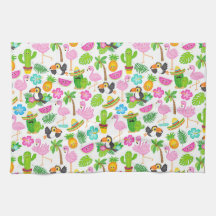 Sommer tropischen Toucan und Flamingo Muster