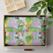 Sommer tropischen Toucan und Flamingo Muster Seidenpapier (Geschenk)