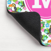 Sommer Tropischer Touch und Blumenmuster Mousepad (Ecke)