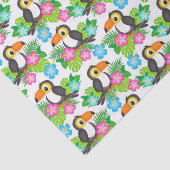 Sommer Tropischer Touch und Blumenmuster Seidenpapier (Detail)