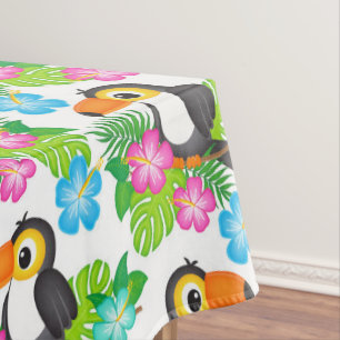 Sommer Tropischer Touch und Blumenmuster Tischdecke