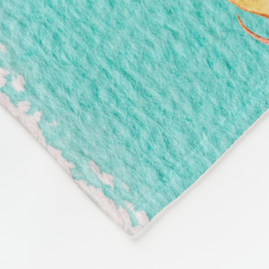 Sommer Tropisches Ananas Obst Fleecedecke (Ecke)