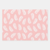 Sommer tropisches Flamingo pastellrosa Set 3 Geschenkpapier Set (Vorderseite 3)