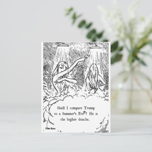 Sommer Trumps Postkarte (Stehend Vorderseite)