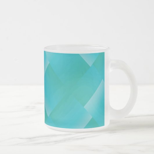 Sommer Türkis Gradient Mattglastasse (Rechts)