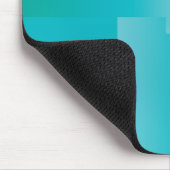 Sommer Türkis Gradient Mousepad (Ecke)